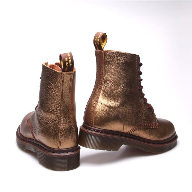 Golden Copper Chunky Boot