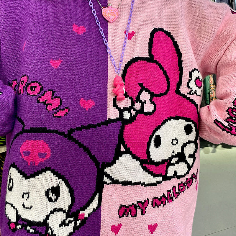Sanrio My Melody and Kuromi Sweaters
