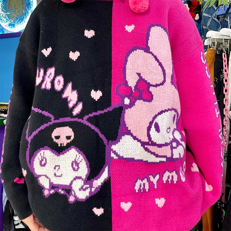 Sanrio My Melody and Kuromi Sweaters